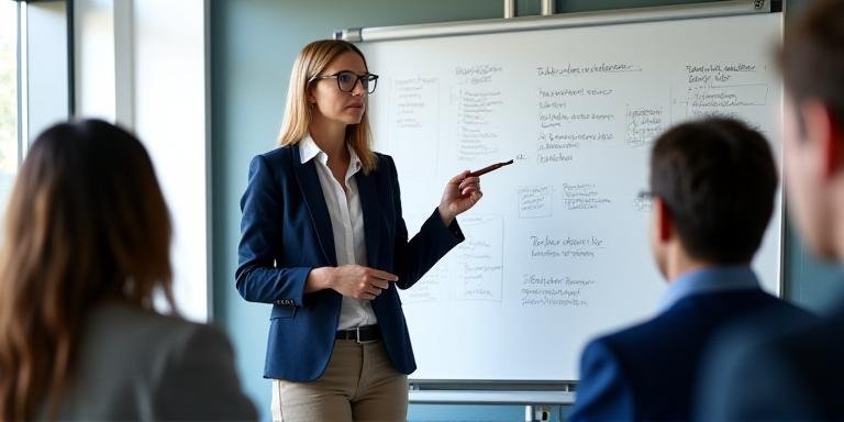 Strategic workshop session led by a professional consultant